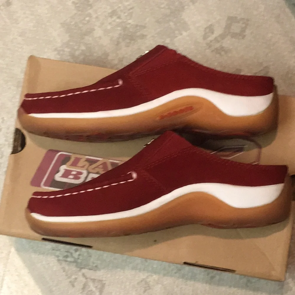 NWB Red Suede Slip-in Mule/Clogs “Lady Boots” brand - Picture 8 of 11